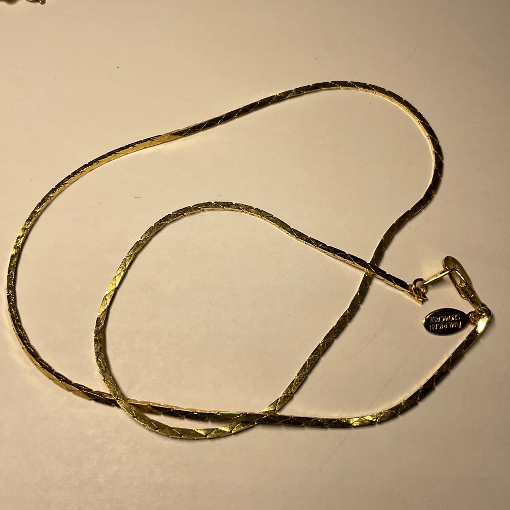 American Showcase Gold Plated Chain. 18 inches long